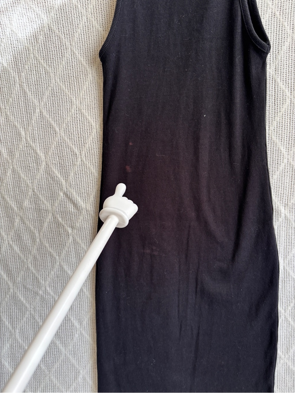 Zara Black Ribbed Tank Maxi Dress Romantic Date Night - Picture 4 of 6
